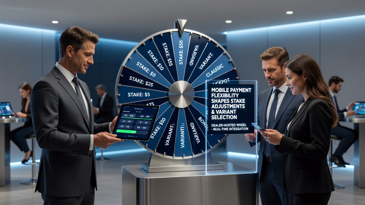 Einsatzanpassungen in Live-Wheel-Games mit mobilen Zahlungen und gestaffelten Belohnungen